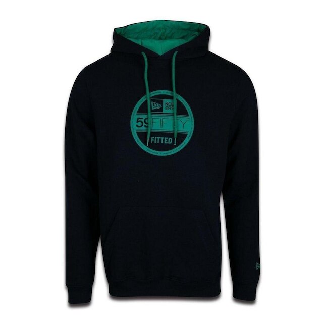 Moletom Caguru New Era Basico Sazonal Preto e Verde